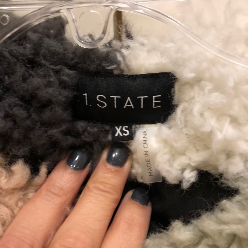 NWT 1.STATE FUZZY JACKET! - Picture 4 of 5